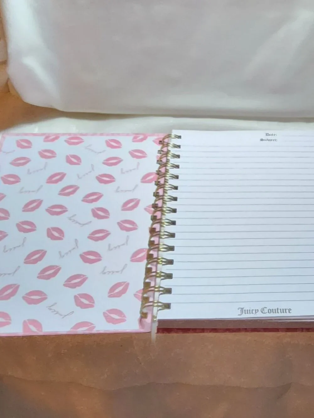 Juicy Couture Journal spiral bound 250 pgs pink BRAND NEW